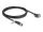 Delock M12 Kabel X-kodiert 8 Pin Buchse zu RJ45 Stecker mit Schrauben Cat.6A S/FTP 2 m schwarz