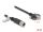 Delock M12 Kabel X-kodiert 8 Pin Buchse zu RJ45 Stecker mit Schrauben Cat.6A S/FTP 3 m schwarz