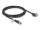 Delock M12 Kabel X-kodiert 8 Pin Buchse zu RJ45 Stecker mit Schrauben Cat.6A S/FTP 3 m schwarz