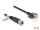 Delock M12 Kabel X-kodiert 8 Pin Buchse zu RJ45 Stecker mit Schrauben Cat.6A S/FTP 5 m schwarz