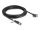 Delock M12 Kabel X-kodiert 8 Pin Buchse zu RJ45 Stecker mit Schrauben Cat.6A S/FTP 5 m schwarz