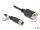 Delock M12 Kabel X-kodiert 8 Pin Buchse zu RJ45 Buchse zum Einbau Cat.6A S/FTP 1 m schwarz