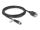 Delock M12 Kabel X-kodiert 8 Pin Buchse zu RJ45 Buchse zum Einbau Cat.6A S/FTP 3 m schwarz