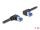 Delock RJ45 Netzwerkkabel Cat.6A S/FTP rechts / links gewinkelt 1 m schwarz