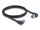 Delock RJ45 Netzwerkkabel Cat.6A S/FTP rechts / links gewinkelt 1 m schwarz