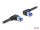 Delock RJ45 Netzwerkkabel Cat.6A S/FTP rechts / links gewinkelt 2 m schwarz