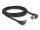 Delock RJ45 Netzwerkkabel Cat.6A S/FTP rechts / links gewinkelt 2 m schwarz