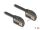 Delock Serielles Kabel D-Sub 15 Buchse mit Schraube 90° nach rechts gewinkelt zu D-Sub 15 Buchse mit Schraube 90° nach rechts gewinkelt 1 m schwarz