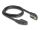 Delock Serielles Kabel D-Sub 15 Buchse mit Schraube 90° nach rechts gewinkelt zu D-Sub 15 Buchse mit Schraube 90° nach rechts gewinkelt 1 m schwarz