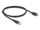 Delock USB 2.0 Kabel Typ-A Stecker zu Typ Mini-B Stecker mit Schraubenabstand 13 mm 1 m schwarz