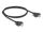 Delock USB 2.0 Kabel Typ-A Stecker zu Stecker mit Schraubenabstand 30 mm 1 m schwarz