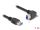 Delock USB 5 Gbps Kabel USB Typ-A Stecker gerade zu USB Typ-B Stecker mit Schraube 90° nach rechts gewinkelt 1 m schwarz