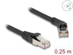 Delock RJ45 Netzwerkkabel Cat.6A S/FTP Stecker 45°...