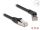 Delock RJ45 Netzwerkkabel Cat.6A S/FTP Stecker 45° nach rechts gewinkelt zu Stecker gerade 0,5 m schwarz