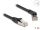 Delock RJ45 Netzwerkkabel Cat.6A S/FTP Stecker 45° nach rechts gewinkelt zu Stecker gerade 1 m schwarz