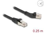 Delock RJ45 Netzwerkkabel Cat.6A S/FTP Stecker 45°...