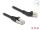 Delock RJ45 Netzwerkkabel Cat.6A S/FTP Stecker 45° nach links gewinkelt zu Stecker gerade 0,5 m schwarz