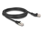 Delock RJ45 Netzwerkkabel Cat.6A S/FTP Stecker 45°...