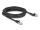 Delock RJ45 Netzwerkkabel Cat.6A S/FTP Stecker 45° nach links gewinkelt zu Stecker gerade 5 m schwarz