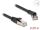 Delock RJ45 Netzwerkkabel Cat.8.1 S/FTP Stecker 45° nach rechts gewinkelt zu Stecker gerade bis 40 Gbps 0,25 m schwarz