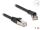 Delock RJ45 Netzwerkkabel Cat.8.1 S/FTP Stecker 45° nach rechts gewinkelt zu Stecker gerade bis 40 Gbps 1 m schwarz