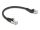 Delock RJ45 Netzwerkkabel Cat.8.1 S/FTP Stecker 45° nach links gewinkelt zu Stecker gerade bis 40 Gbps 0,25 m schwarz