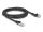 Delock RJ45 Netzwerkkabel Cat.8.1 S/FTP Stecker 45° nach links gewinkelt zu Stecker gerade bis 40 Gbps 2 m schwarz