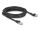 Delock RJ45 Netzwerkkabel Cat.8.1 S/FTP Stecker 45° nach links gewinkelt zu Stecker gerade bis 40 Gbps 5 m schwarz