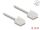 Delock RJ45 Netzwerkkabel Cat.6 UTP Ultra Slim 0,3 m grau mit kurzen Steckern