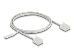 Delock RJ45 Netzwerkkabel Cat.6 UTP Ultra Slim 1 m grau mit kurzen Steckern