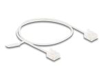 Delock RJ45 Netzwerkkabel Cat.6 UTP Ultra Slim 0,5 m weiß mit kurzen Steckern
