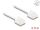 Delock RJ45 Netzwerkkabel Cat.6 UTP Ultra Slim 0,5 m weiß mit kurzen Steckern