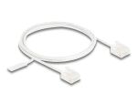 Delock RJ45 Netzwerkkabel Cat.6 UTP Ultra Slim 1 m weiß mit kurzen Steckern