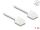 Delock RJ45 Netzwerkkabel Cat.6 UTP Ultra Slim 1 m weiß mit kurzen Steckern