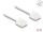 Delock RJ45 Netzwerkkabel Cat.6 UTP Ultra Slim 2 m weiß mit kurzen Steckern