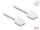 Delock RJ45 Netzwerkkabel Cat.6 UTP Ultra Slim 3 m weiß mit kurzen Steckern