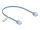 Delock RJ45 Netzwerkkabel Cat.6 UTP Ultra Slim 0,3 m blau mit kurzen Steckern