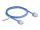 Delock RJ45 Netzwerkkabel Cat.6 UTP Ultra Slim 1 m blau mit kurzen Steckern