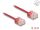 Delock RJ45 Netzwerkkabel Cat.6 UTP Ultra Slim 0,3 m rot mit kurzen Steckern