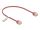 Delock RJ45 Netzwerkkabel Cat.6 UTP Ultra Slim 0,3 m rot mit kurzen Steckern