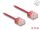 Delock RJ45 Netzwerkkabel Cat.6 UTP Ultra Slim 0,5 m rot mit kurzen Steckern