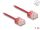 Delock RJ45 Netzwerkkabel Cat.6 UTP Ultra Slim 1 m rot mit kurzen Steckern