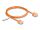Delock RJ45 Netzwerkkabel Cat.6 UTP Ultra Slim 1 m orange mit kurzen Steckern