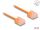 Delock RJ45 Netzwerkkabel Cat.6 UTP Ultra Slim 3 m orange mit kurzen Steckern