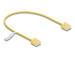 Delock RJ45 Netzwerkkabel Cat.6 UTP Ultra Slim 0,3 m gelb mit kurzen Steckern
