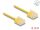 Delock RJ45 Netzwerkkabel Cat.6 UTP Ultra Slim 0,3 m gelb mit kurzen Steckern