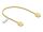 Delock RJ45 Netzwerkkabel Cat.6 UTP Ultra Slim 0,3 m gelb mit kurzen Steckern