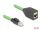 Delock RJ45 Netzwerk Verlängerungskabel Cat.6A Stecker zu Buchse SF/UTP schleppkettentauglich PUR (TPU) 2 m grün