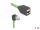 Delock RJ45 Netzwerk Verlängerungskabel Cat.6A Stecker unten gewinkelt zu Buchse SF/UTP schleppkettentauglich PUR (TPU) 1 m grün