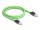 Delock RJ45 Netzwerkkabel Cat.6A Stecker zu Stecker SF/UTP schleppkettentauglich PUR (TPU) 1 m grün